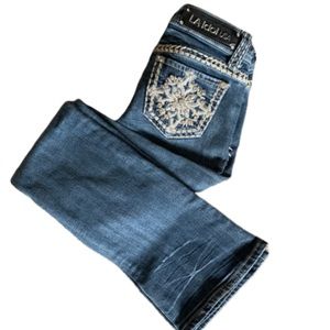 LA Idol Women’s Jeans, size 5, distressed look